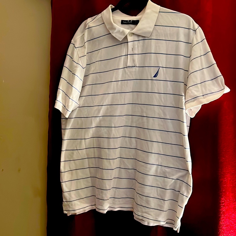 Blue and white Nautica shirt men’s extra-large